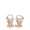 Stuart Weitzman Pink Satin Stiletto Heel Sandals
