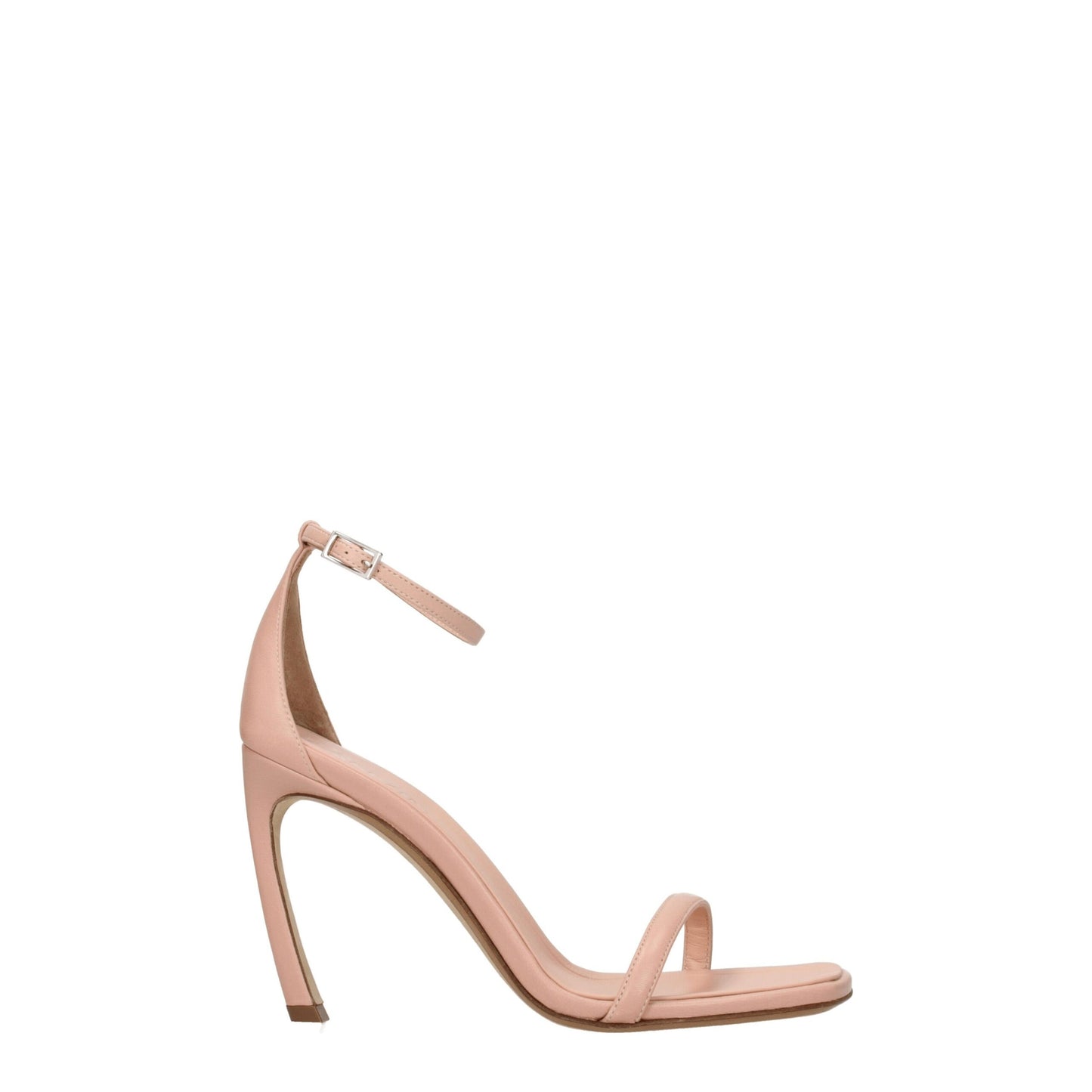 Lanvin Pink Leather Stiletto Heel Sandals