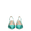 Stuart Weitzman Green Leather Pumps