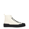 Jil Sander Beige Fabric High Top Sneakers
