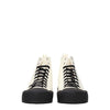 Jil Sander Beige Fabric High Top Sneakers
