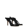 Isabel Marant Black Leather Stiletto Heel Sandals