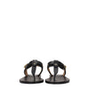 Isabel Marant Black Leather Flip-Flop Sandals