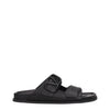 Valentino Garavani Black Leather Slippers