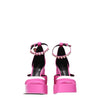 Versace Pink Satin Platform Pumps