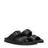 Valentino Garavani Black Leather Slippers