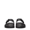 Valentino Garavani Black Leather Slippers