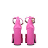 Versace Pink Satin Platform Pumps