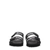 Palm Angels Black Leather Flat Sandals