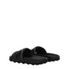Off-White Black Leather Slippers