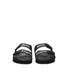 Palm Angels Black Leather Slippers