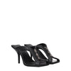 Givenchy Black Leather Stiletto Heel Sandals
