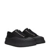 Jil Sander Black Fabric Chunky Sneakers