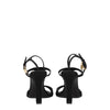 Givenchy Black Satin Stiletto Heel Sandals