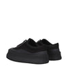 Jil Sander Black Fabric Chunky Sneakers