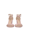 Stuart Weitzman Pink Leather Stiletto Heel Sandals