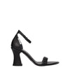 Premiata Black Leather Flat Sandals
