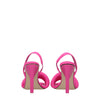 The Attico Pink Fabric Stiletto Heel Sandals