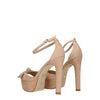 Stuart Weitzman Beige Leather Platform Sandals