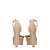 Stuart Weitzman Beige Leather Platform Sandals