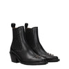Chloé Black Leather Ankle Boots
