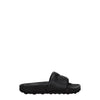 Off-White Black Leather Slippers