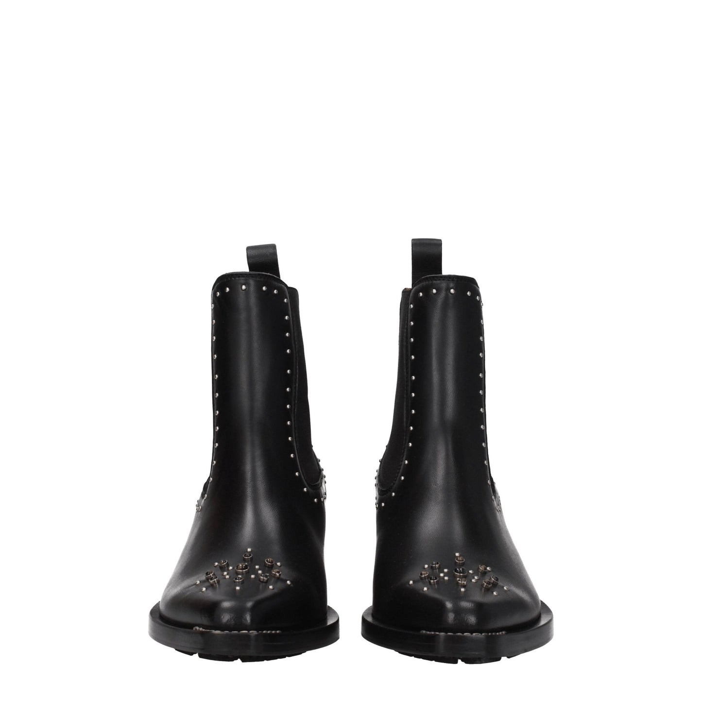 Chloé Black Leather Ankle Boots