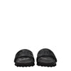 Off-White Black Leather Slippers