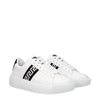 Versace White Leather Low Top Sneakers