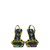 The Attico Multicolor Leather Stiletto Heel Sandals