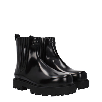 Givenchy Black Leather Ankle Boots