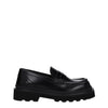 Dolce & Gabbana Black Leather Slip-On Loafers