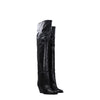 Isabel Marant Black Leather Over The Knee