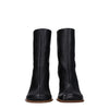Jacquemus Black Leather Ankle Boots