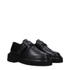 Max Mara Black Leather Oxfords And Derbies
