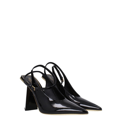 Valentino Garavani Black Leather Sandals