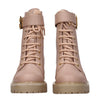 Balmain Beige Leather Ankle Boots
