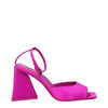 The Attico Pink Satin Stiletto Heel Sandals