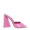 The Attico Pink Leather Platform Sandals