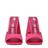 The Attico Pink Fabric Platform Sandals