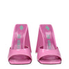 The Attico Pink Leather Platform Sandals