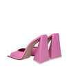 The Attico Pink Leather Platform Sandals