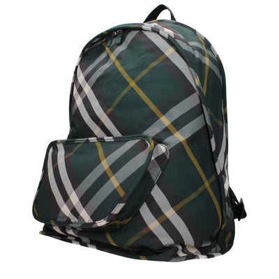 Burberry Green Fabric Backpack