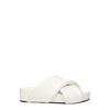 Jil Sander White Leather Slippers