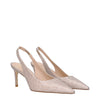 Stuart Weitzman Pink Fabric Pumps