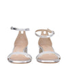 Stuart Weitzman Gray Leather Flat Sandals
