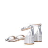 Stuart Weitzman Gray Leather Flat Sandals
