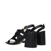 Stuart Weitzman Black Leather Platform Sandals