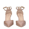 Stuart Weitzman Pink Leather Stiletto Heel Sandals