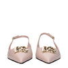 Dolce & Gabbana Pink Leather Ballet Flats